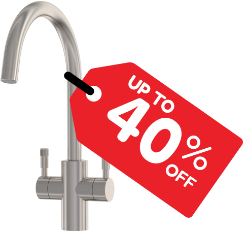 40% off mixer taps